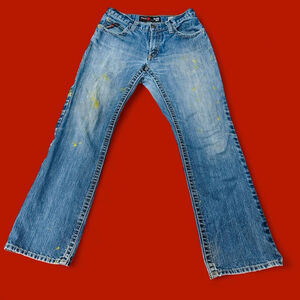 Ariat FR M4 Jean 32x34 Relaxed Bootcut Flame Resistant Distressed Paint Splatter